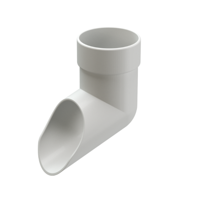 картинка Колено стока трубы Docke Lux белое d 100 мм от магазина Альфа Плейс