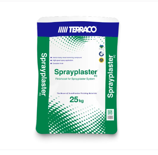 картинка Terraco Sprayplaster Finishcoat FC 25 кг МЕШОК Финишная готовая шпаклевка от магазина Альфа Плейс